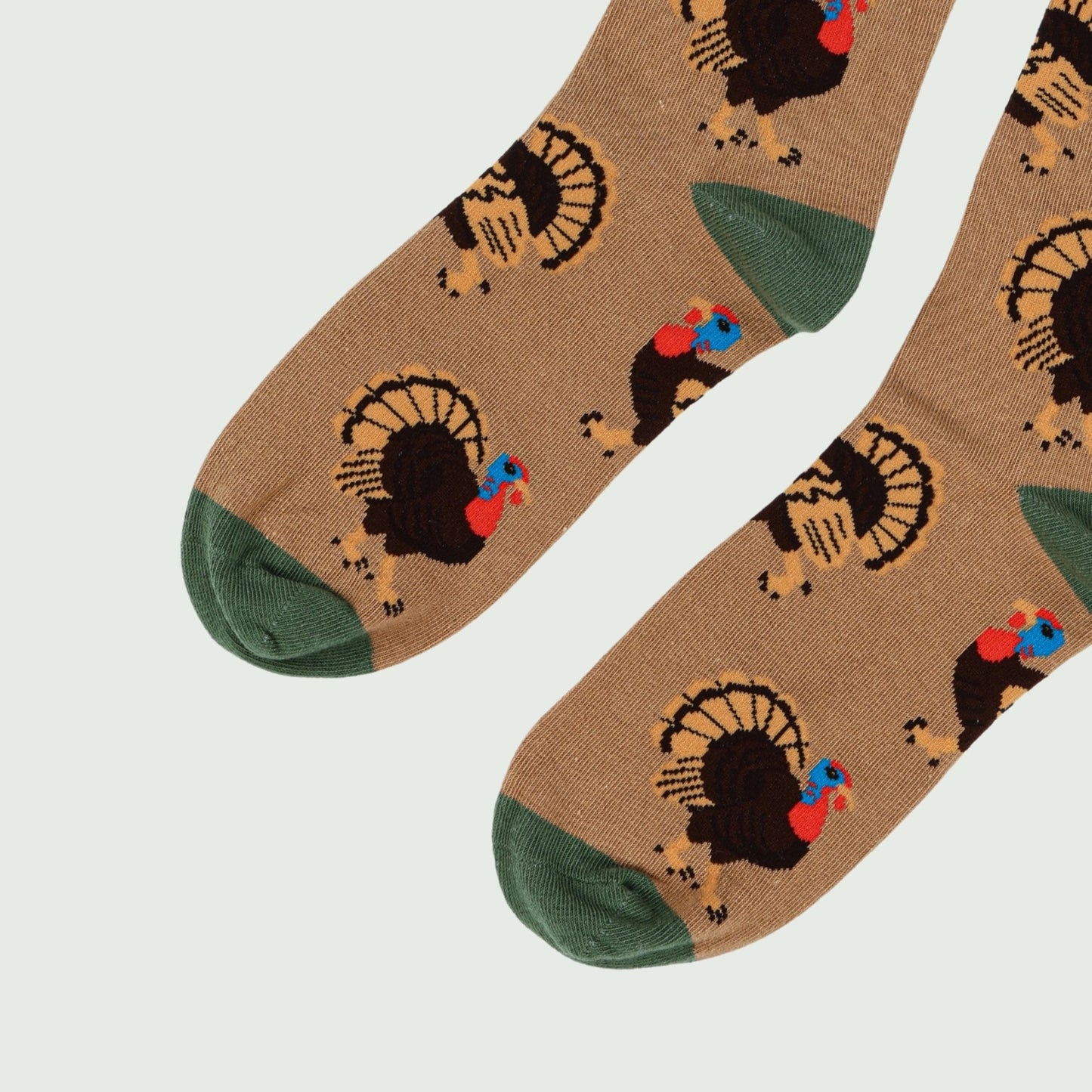 Turkey Socks | Bamboo Socks | Brown Socks | Bird Socks