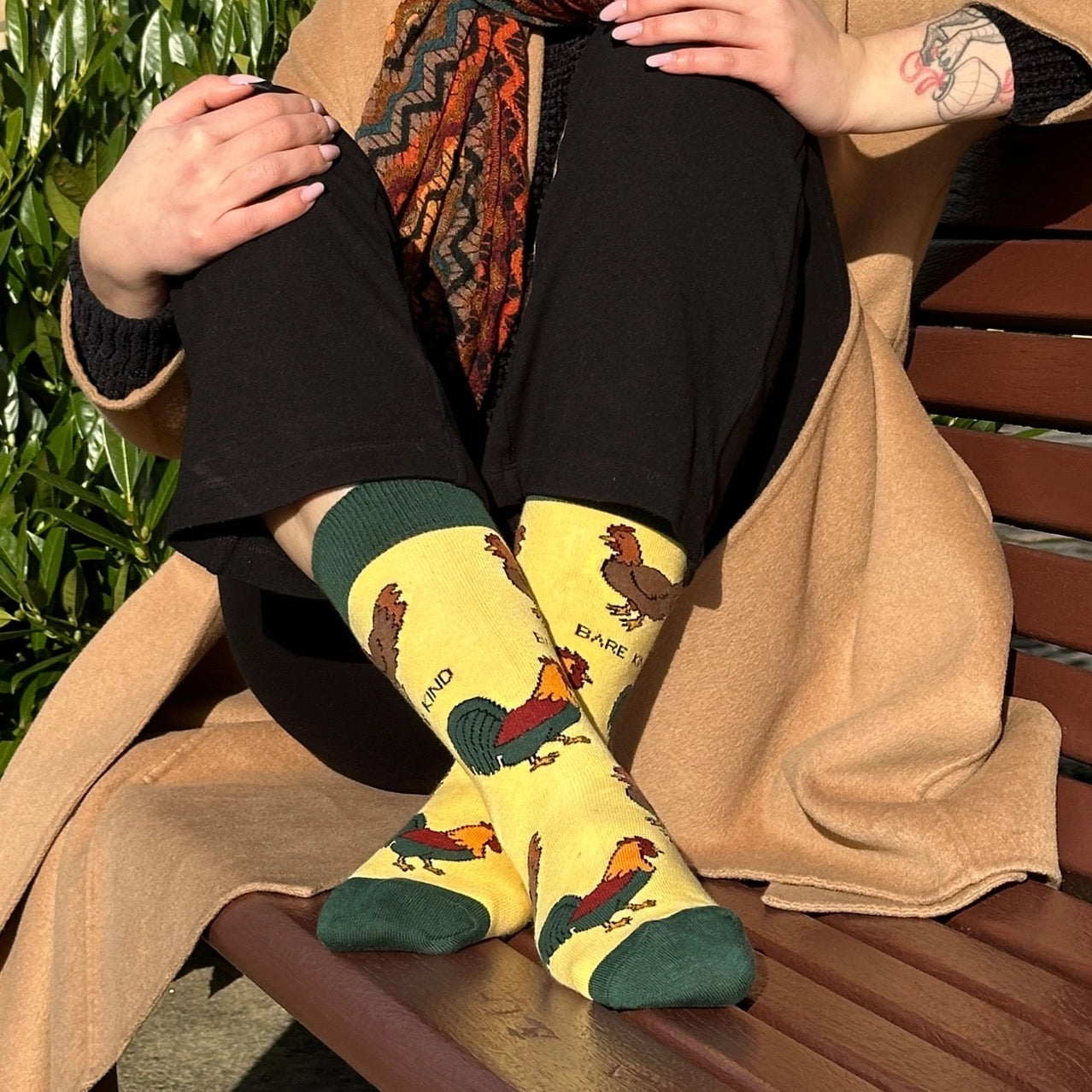 Chicken Socks | Bamboo Socks | Yellow Socks | Farm Socks