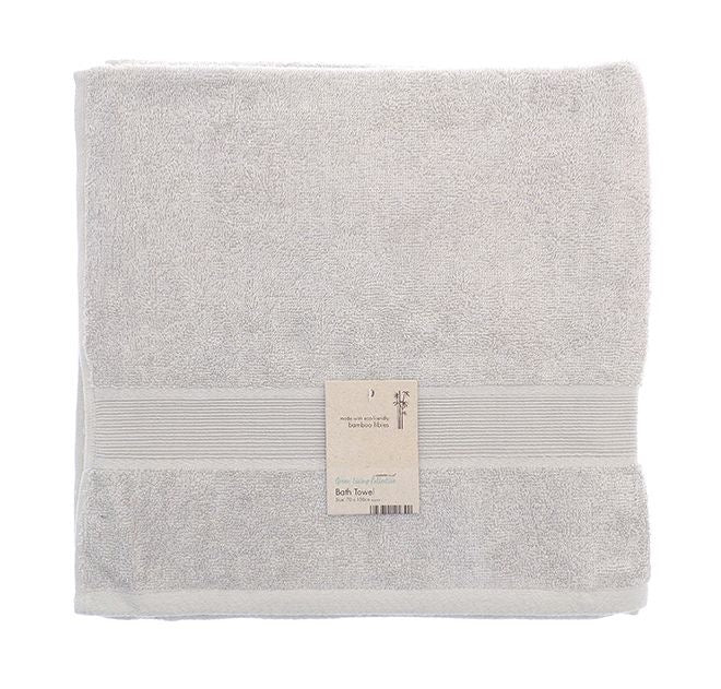 Bamboo and Cotton Bath Towels and Face Cloths - Silver