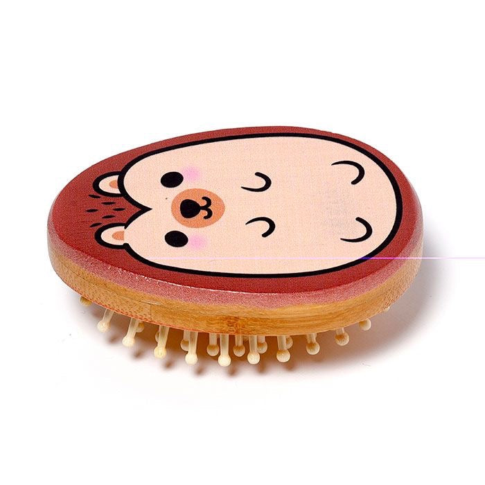 Bamboo Hair Brush - Hedgehog or Ladybird