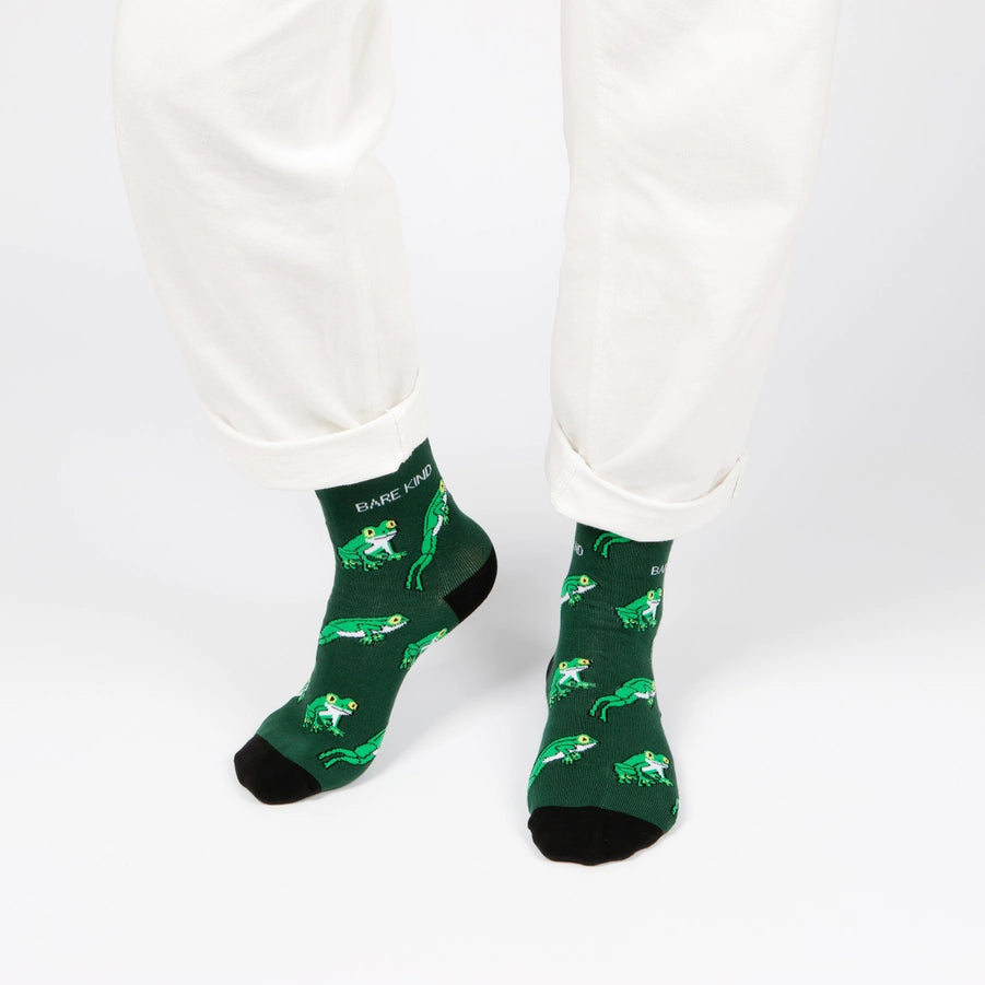 Tree Frog Socks | Bamboo Socks | Green Socks | Jungle Socks
