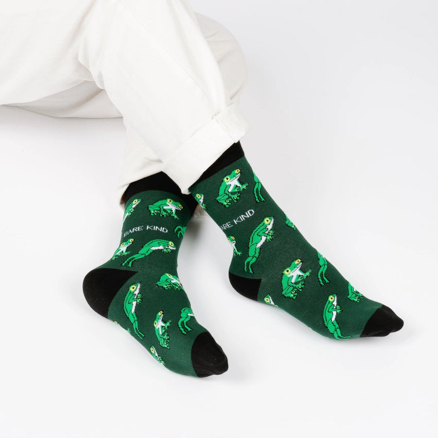 Tree Frog Socks | Bamboo Socks | Green Socks | Jungle Socks