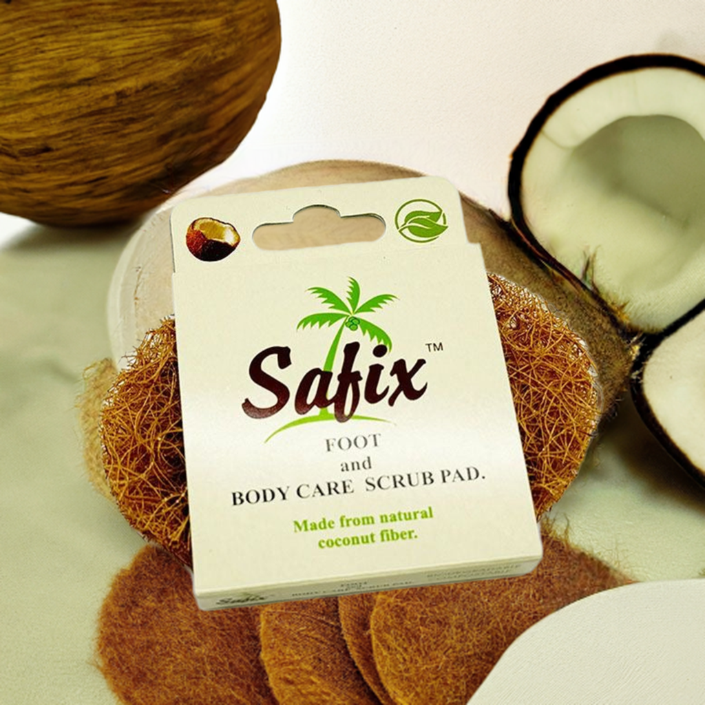100% Coconut Hair Body Scrub Pad