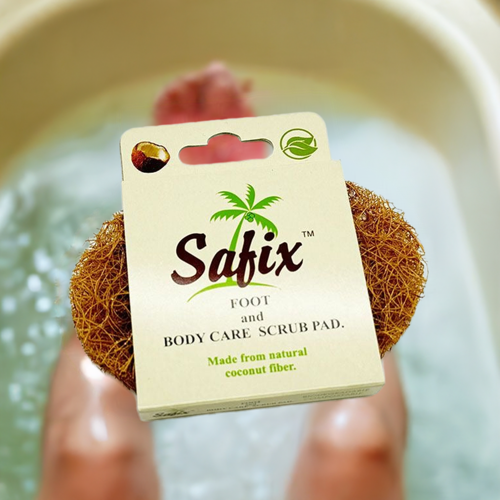 100% Coconut Hair Body Scrub Pad