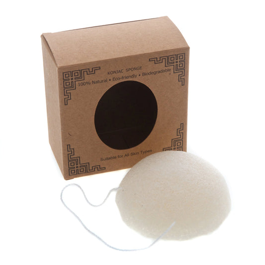 Konjac Facial Sponge - White