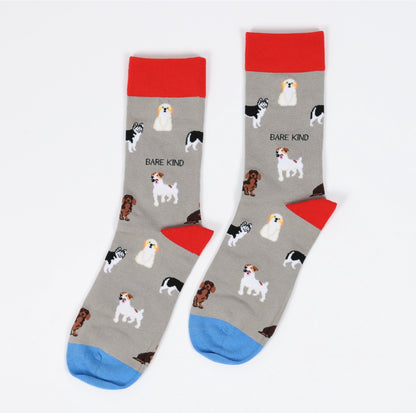 Grey Dogs Socks | Bamboo Socks | Grey Socks