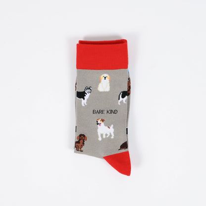 Grey Dogs Socks | Bamboo Socks | Grey Socks