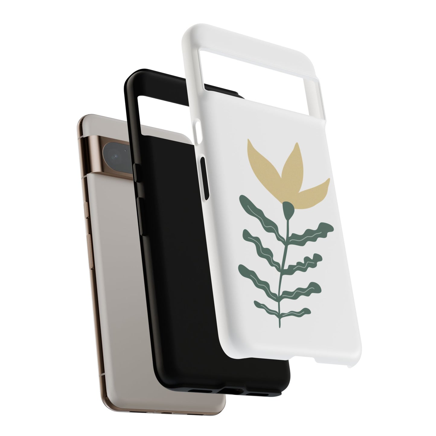 Floral Tough Phone Case - Durable Protection with Stylish Design