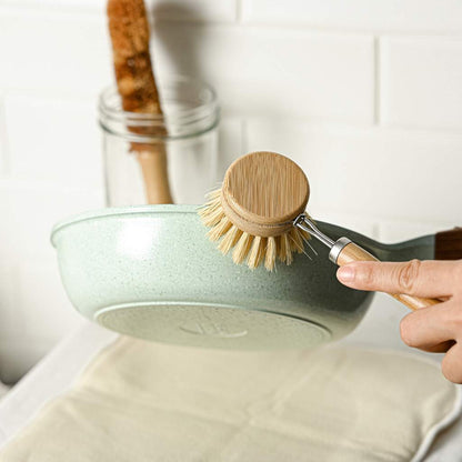 Reusable Bamboo Dish Brush | Eco Washing Up Cleaning Brushes