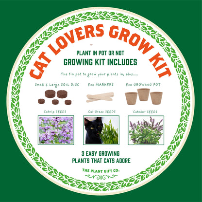 Purrfect Treat. Eco Grow Your Own Plant Kit, Gardening Kit. Cat Plants