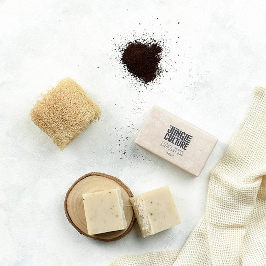 Handmade Body Soap - Coffee Scrub Natural Exfoliant Bar Soaps