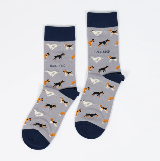Purple Dog Socks | Bamboo Socks | Purple Socks