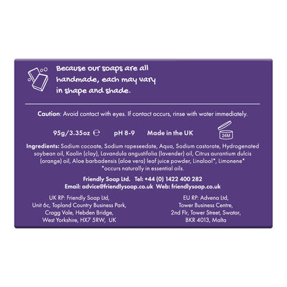 Shaving Bar - Naked and Natural - Orange & Lavender
