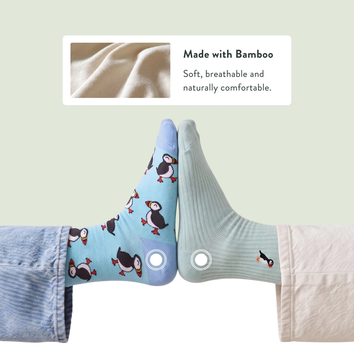 Northern Giraffe Socks | Bamboo Socks | Blue Socks
