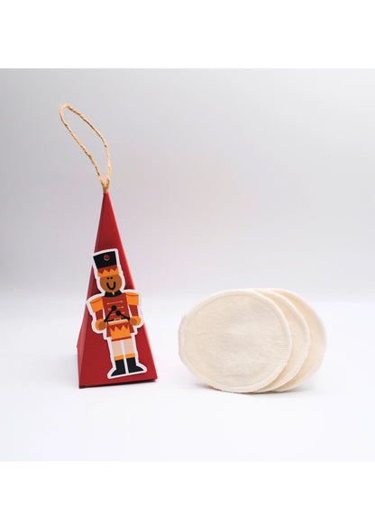Zero-Waste Reusable Cotton Pads Christmas Bauble Gift Set