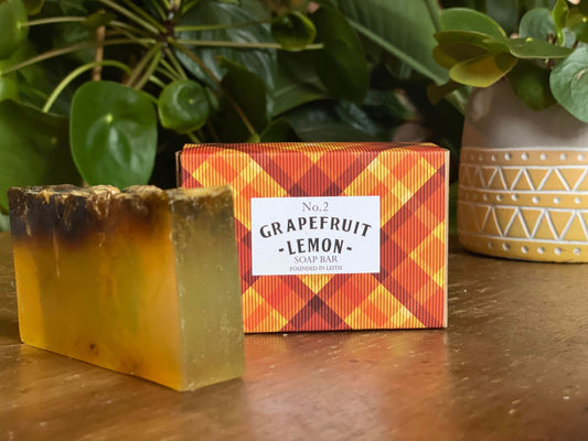 Hand Made Tartan Soap Bar - Grapefruit & Lemon