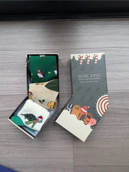 Christmas Socks Stocking | Bamboo Socks | Gift Set