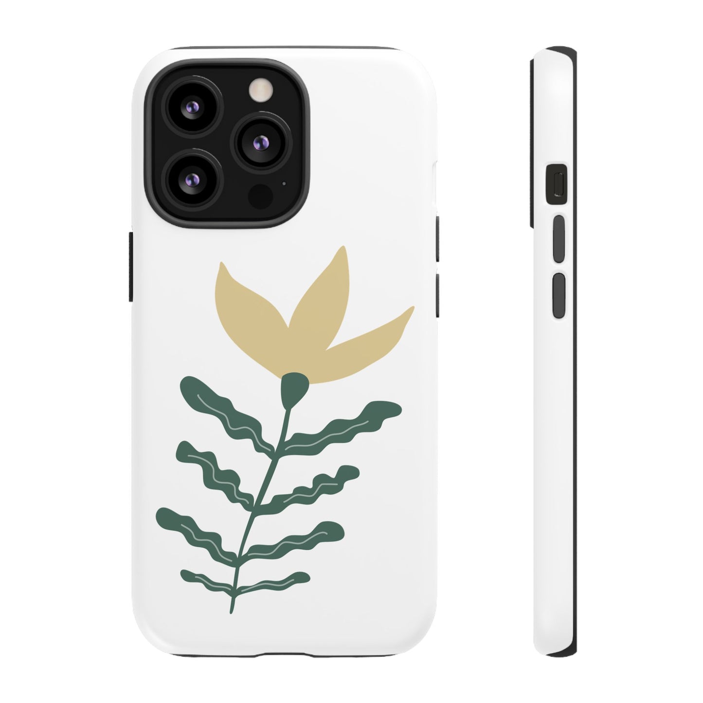 Floral Tough Phone Case - Durable Protection with Stylish Design