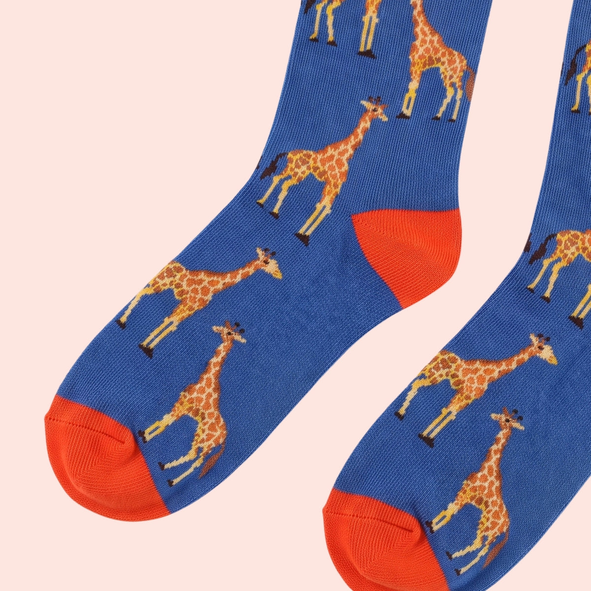 Northern Giraffe Socks | Bamboo Socks | Blue Socks