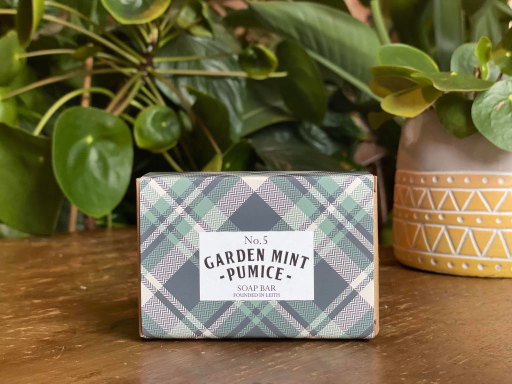 Hand Made Tartan Soap Bar - Garden Mint & Pumice