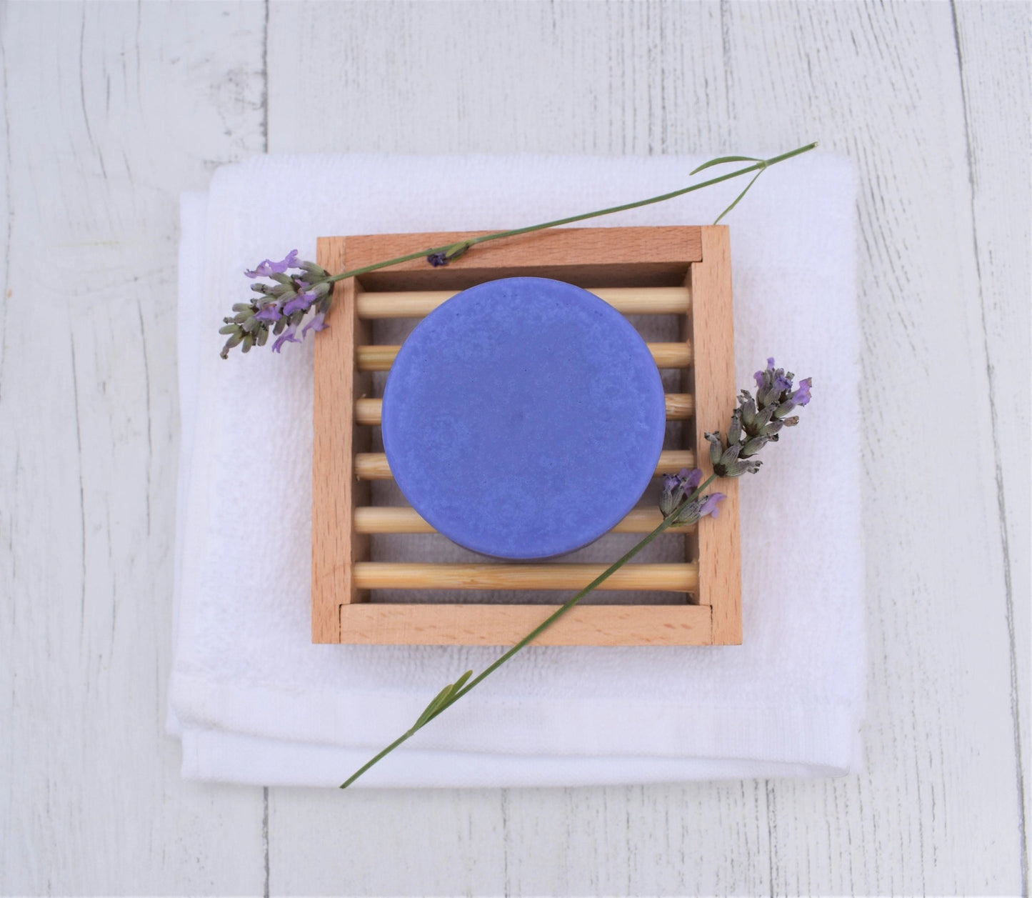 Handmade Solid Conditioner Bar in Tin. Lavender & Chamomile.