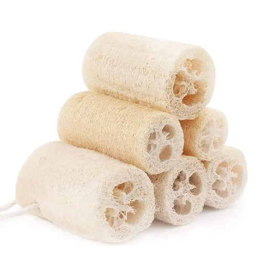 Natural loofah exfoliating sponge pad by Jungle Culture, organic plant fibre, plastic-free packaging