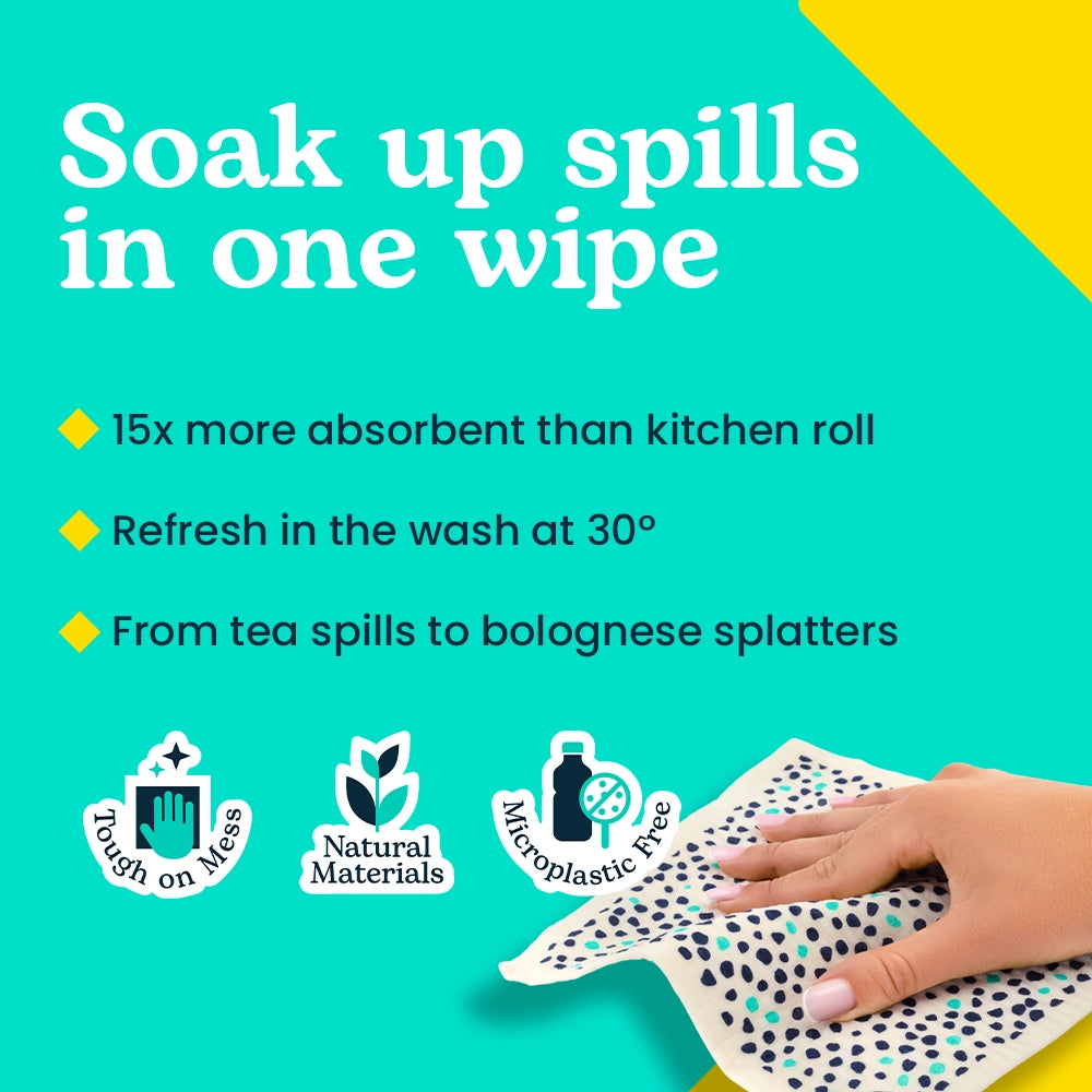 Eco Sponge Cloths (Pack of 2 Cloths)