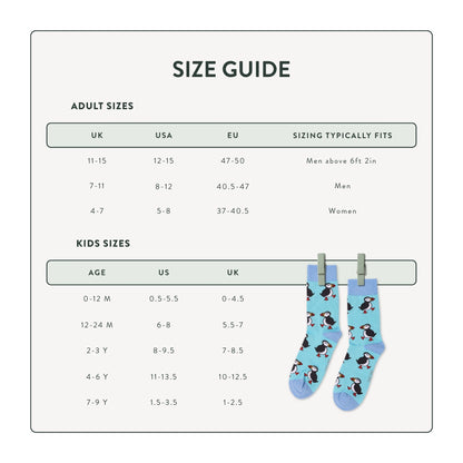 Cat Bamboo Socks | White & Blue | Bare Kind