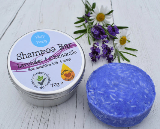 Handmade Shampoo Bar By Fizzy Fuzzy. Lavender & Chamomile.