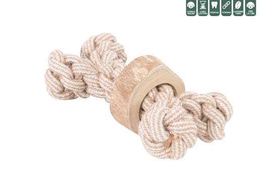 Knot Bone & Coffee Wood Toy