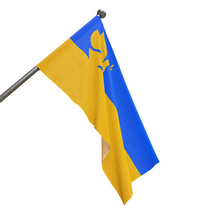 Ukrainian Flag with Dove of Peace. Proceeds to Ukrainian Aid. Single Sided