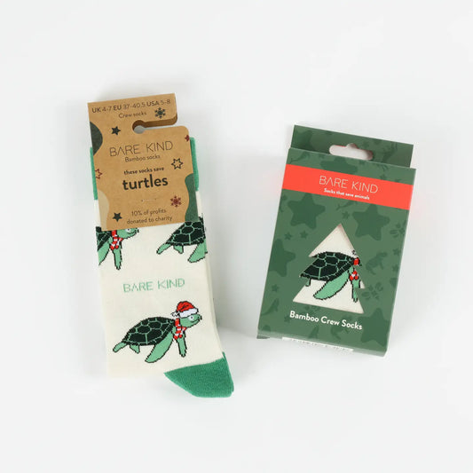 Turtle Christmas Bauble Socks | Festive Wildlife Gift