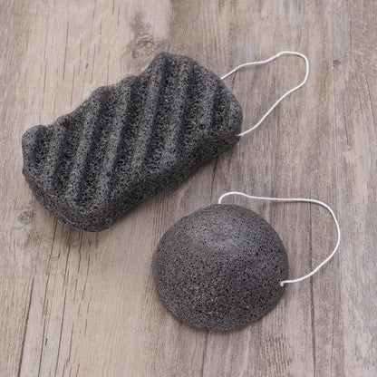 Konjac Bamboo Charcoal Facial Sponge