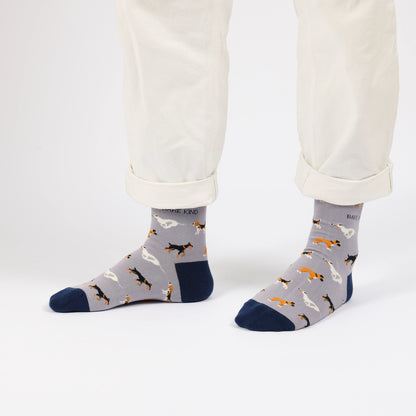 Purple Dog Socks | Bamboo Socks | Purple Socks