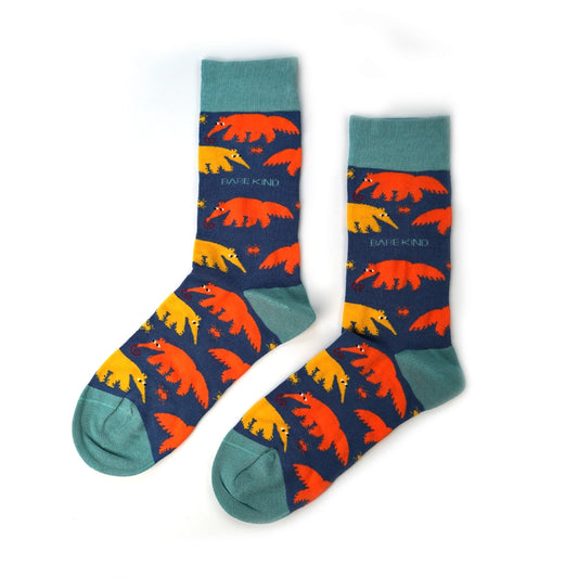 Anteater Socks | Bamboo Socks | Blue Socks | Tropical Socks