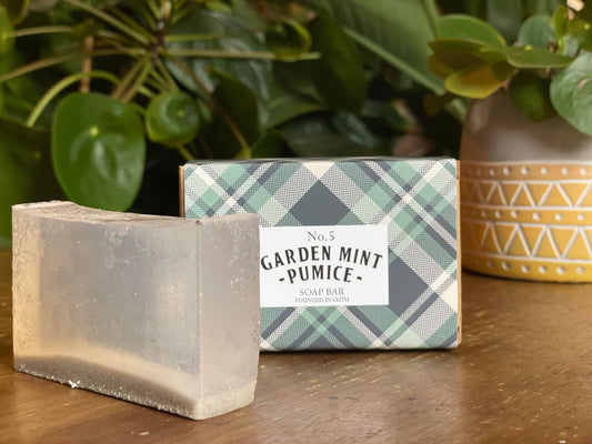Hand Made Tartan Soap Bar - Garden Mint & Pumice