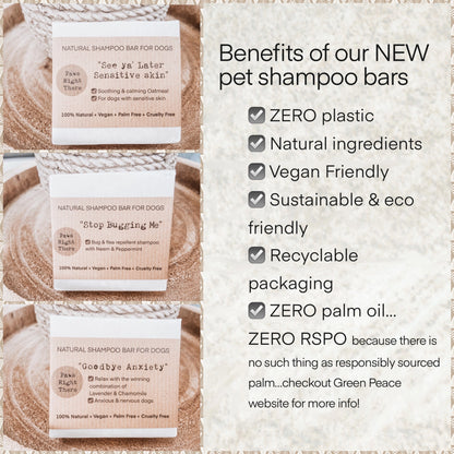 “Goodbye Anxiety” Natural Dog Shampoo Bar