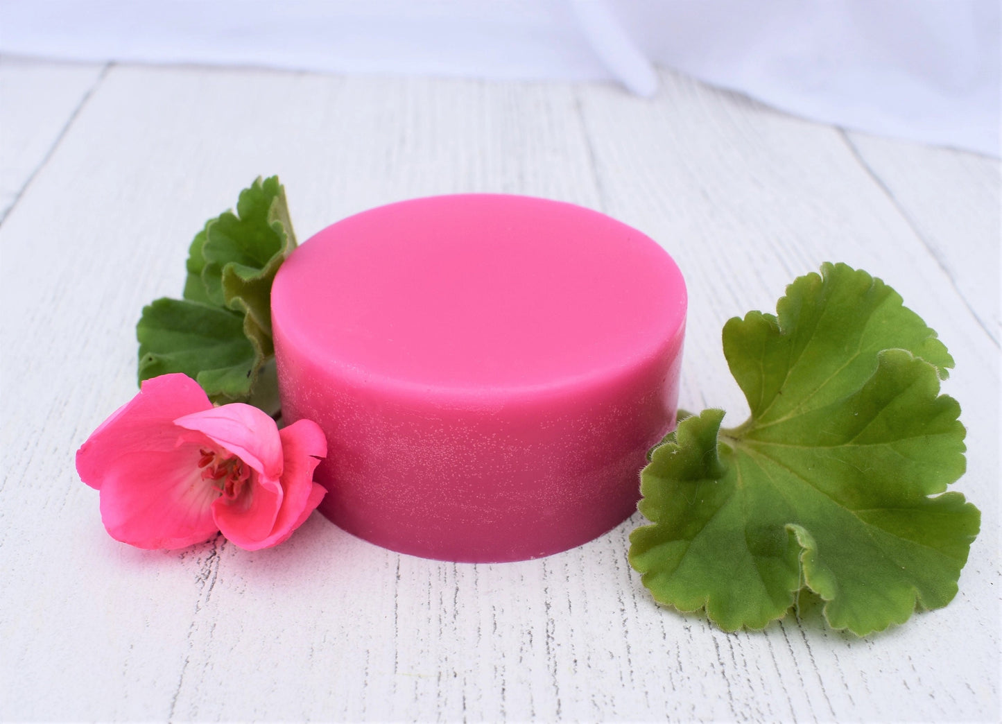 Handmade Solid Conditioner Bar in Tin. Rose Geranium.