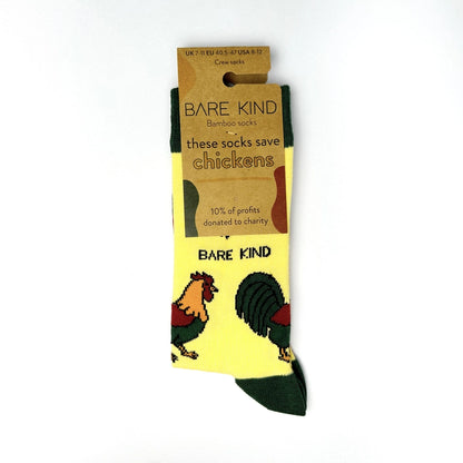 Chicken Socks | Bamboo Socks | Yellow Socks | Farm Socks
