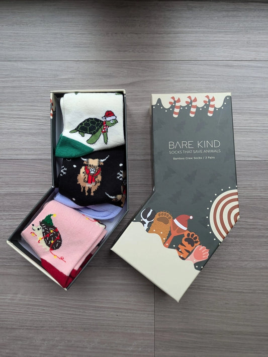 Christmas Socks Stocking | Bamboo Socks | Gift Set