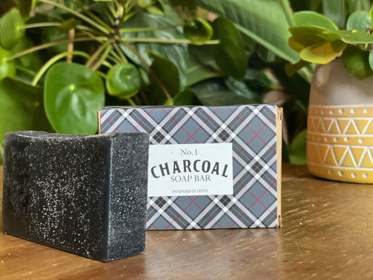 Hand Made Tartan Soap Bar - Charcoal Detox