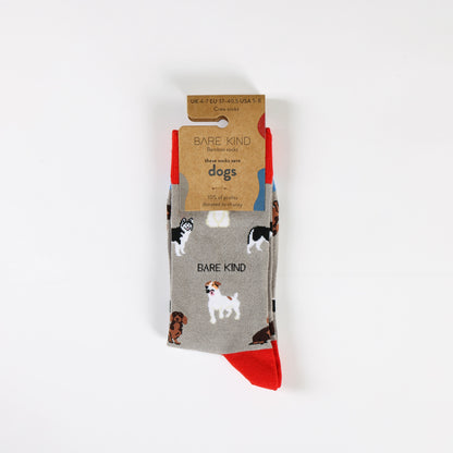 Grey Dogs Socks | Bamboo Socks | Grey Socks