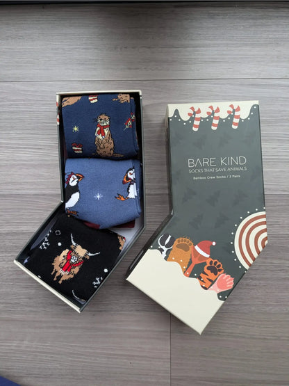 Christmas Socks Stocking | Bamboo Socks | Gift Set