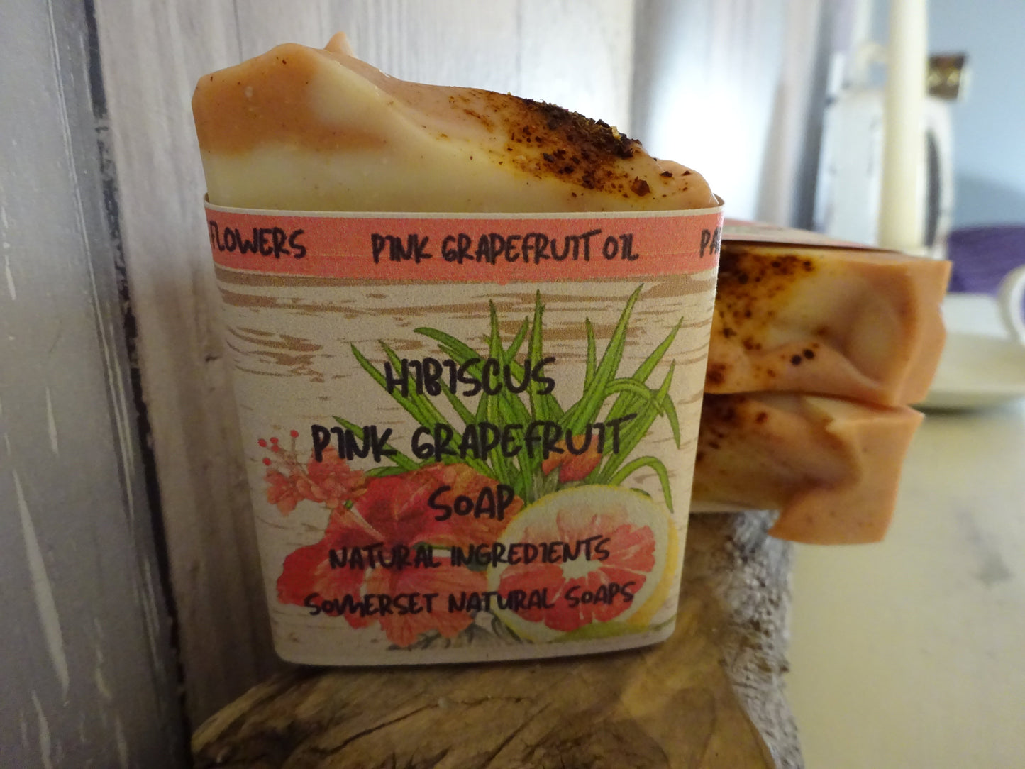 Hibiscus Pink Grapefruit Vegan Soap | Anti-Ageing Botanical Soap