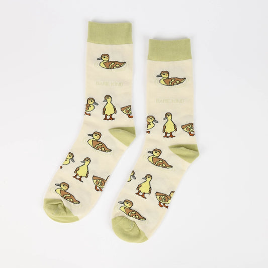 Ducklings Socks | Bamboo Socks | White Socks