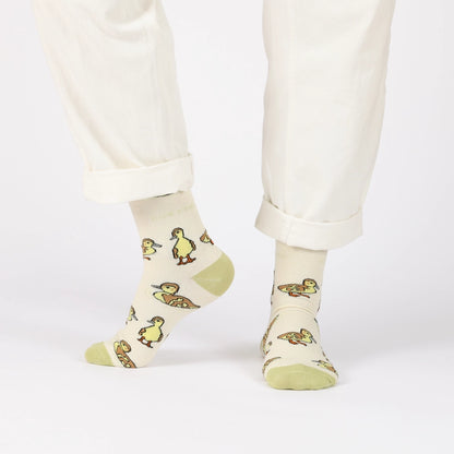 Ducklings Socks | Bamboo Socks | White Socks