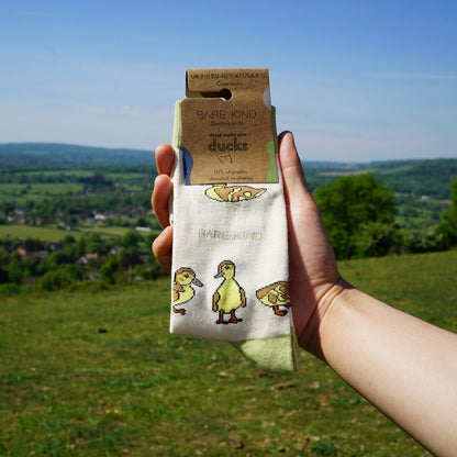 Ducklings Socks | Bamboo Socks | White Socks