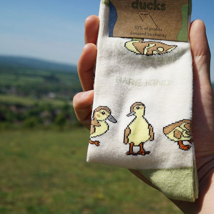 Ducklings Socks | Bamboo Socks | White Socks