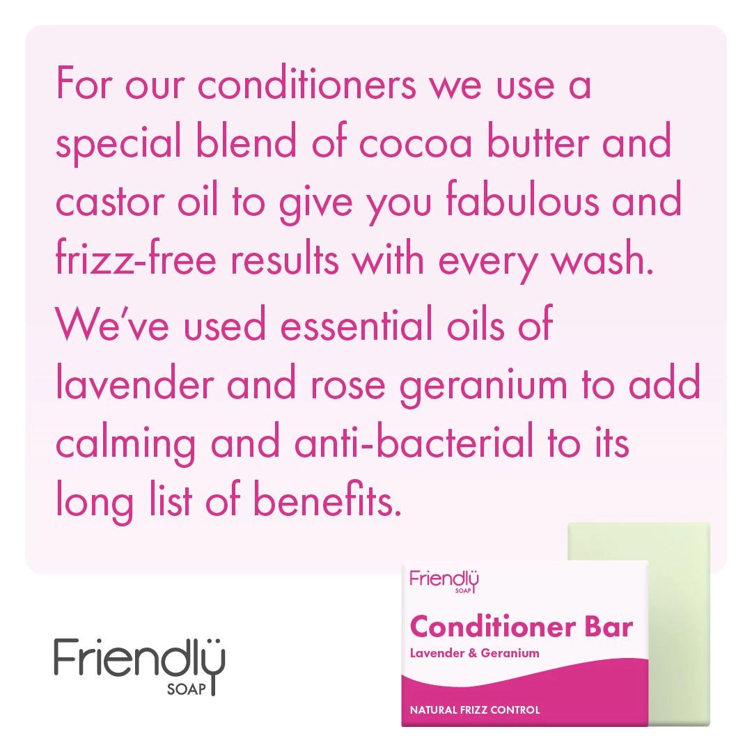 Lavender & Geranium Conditioner Bar - Eco Friendly