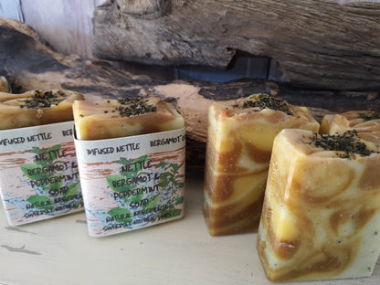 Nettle, Peppermint & Bergamot Vegan Soap